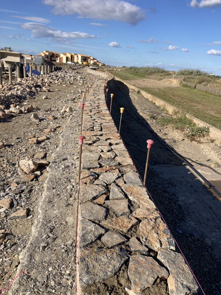 Mur de soutènement en pierre
